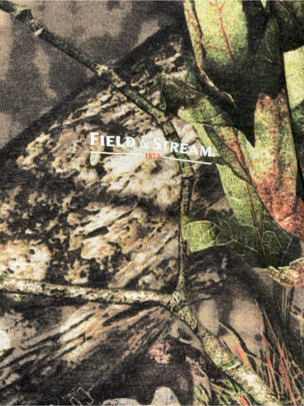 Field & Stream Camouflage Tee with White Logo